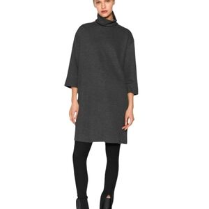 New Zara Gray Mini Sweater Dress